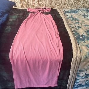 Shein side slit dress with adjustable straps